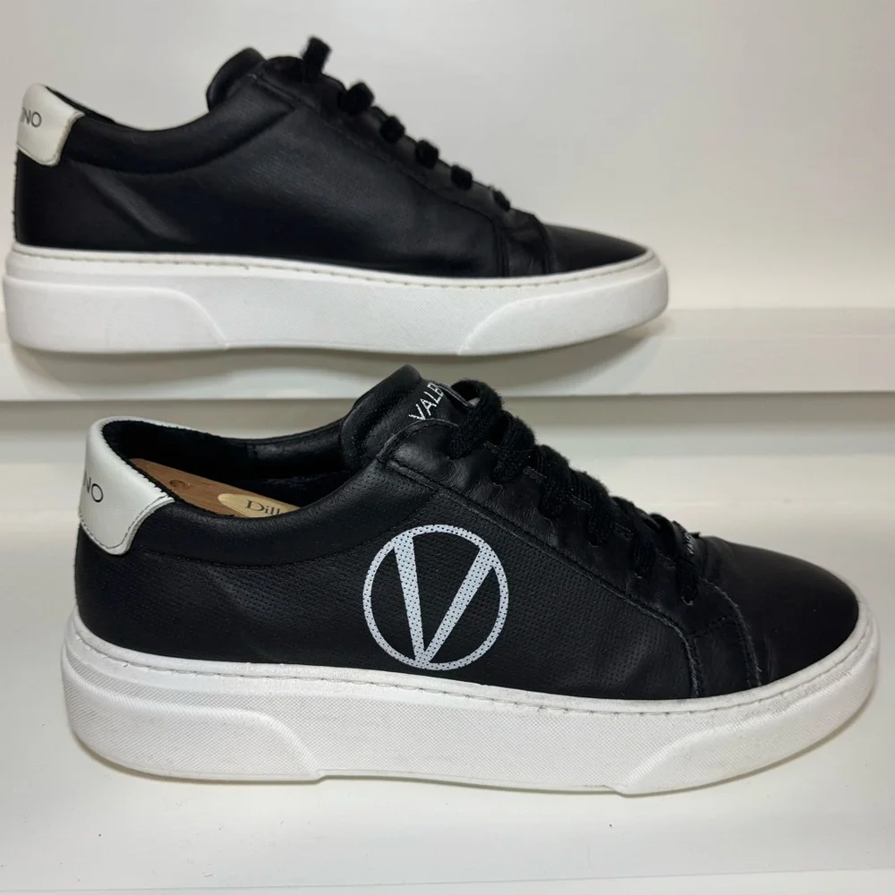 VALENTINO BY MARIO VALENTINO Febo Sauvage Pt. Leather Sneakers Men 7 Women 8.5 - Picture 13 of 16